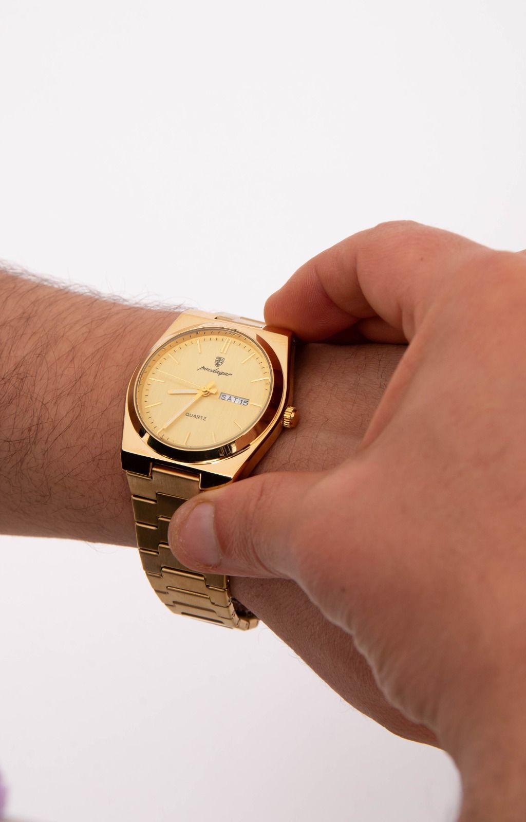 Montre Poedagar Homme Élégante – Design Luxe Chronographe – Image 3