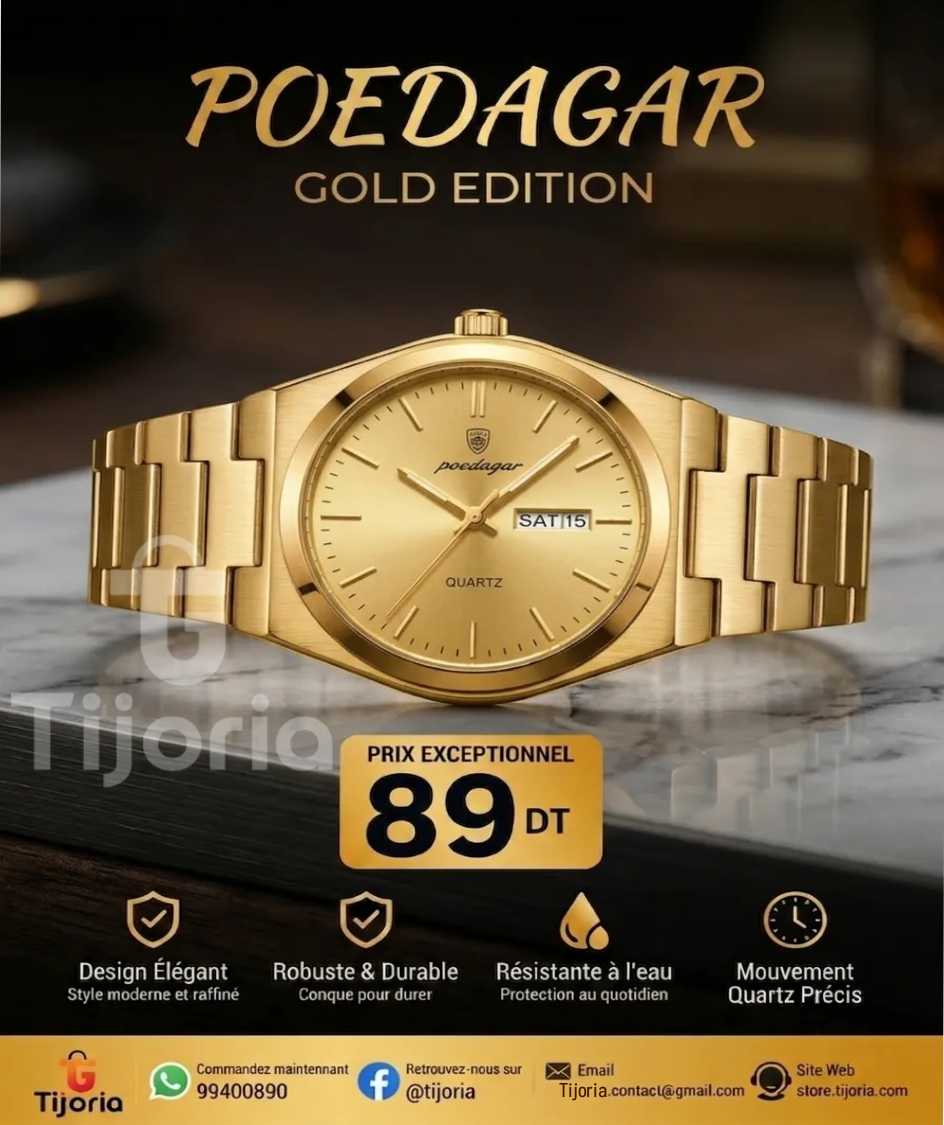 Montre Poedagar Homme Élégante – Design Luxe Chronographe – Image 11